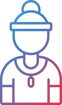 Referee Female Vector Icon