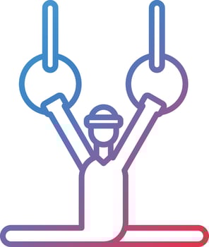 Gymnast Vector Icon