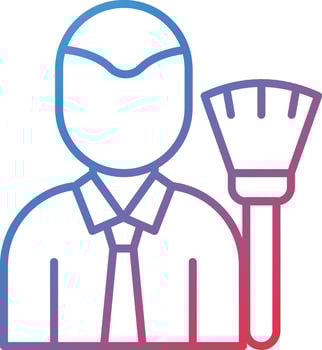 Make Up Artist Male Vector Icon