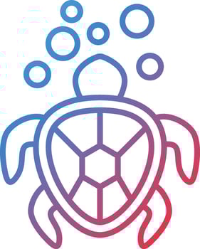 Sea Turtle Vector Icon