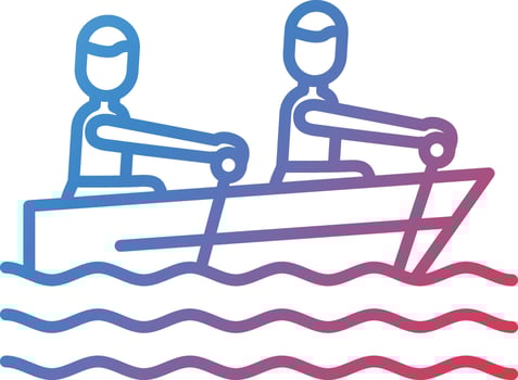 Rowing Vector Icon