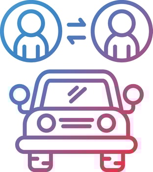 Carpool Vector Icon