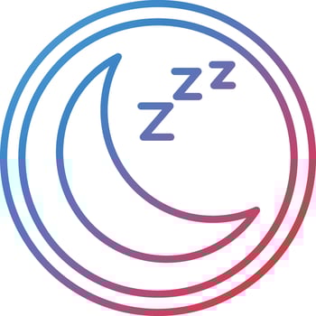 Natural Sleep Schedule Vector Icon