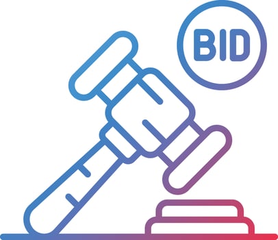 Auction Vector Icon
