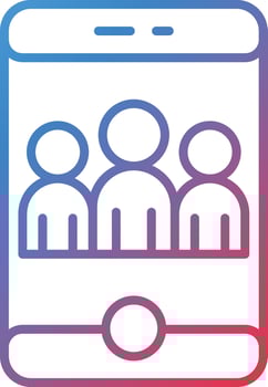 Online Community Vector Icon