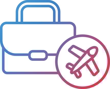 Business Trip Vector Icon