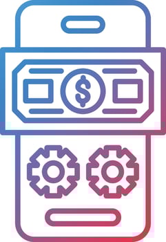 Money Transfer App Vector Icon