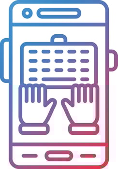 Typing Vector Icon