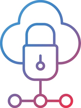 Cloud Security Vector Icon