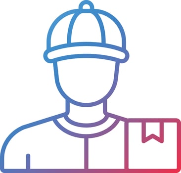 Delivery Man Vector Icon