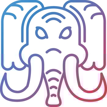 Mammoth Vector Icon