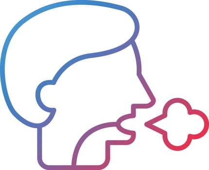 Shortness Of Breath Vector Icon