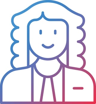 Judge Male Vector Icon