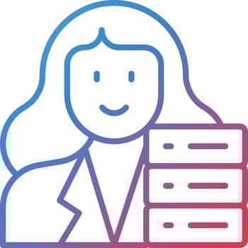 Network Specialist Female Vector Icon