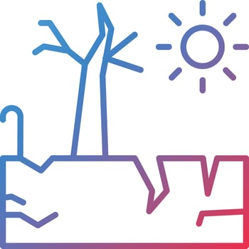 Drought Vector Icon