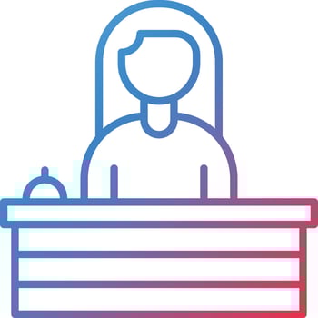 Receptionist Vector Icon