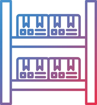 Package Shelves Vector Icon