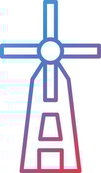 Windmill Vector Icon