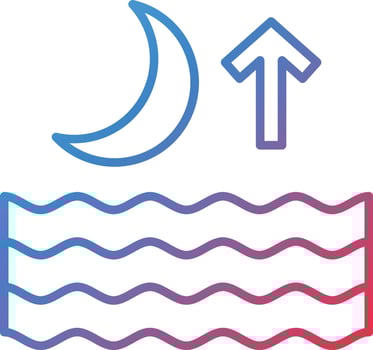 High Tide Vector Icon