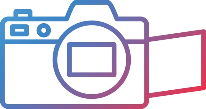 Mirrorless Camera Vector Icon