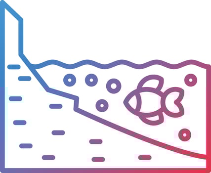 Shore Landscape Vector Icon