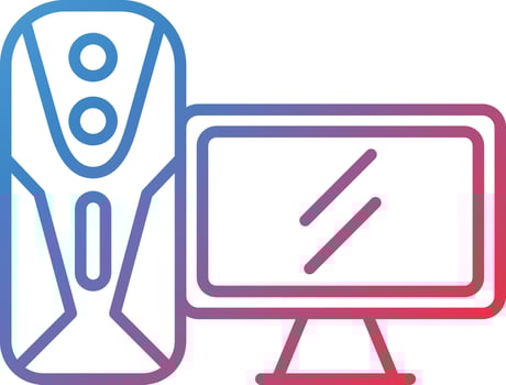 Gaming Pc Vector Icon