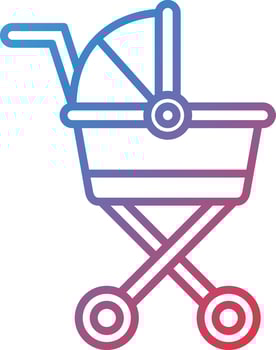 Stroller Vector Icon