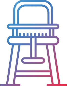 High Chair Vector Icon