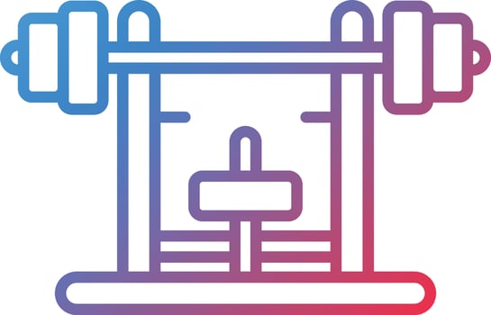 Bench Press Vector Icon