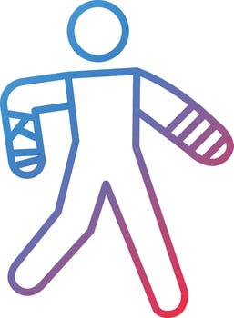 Broken Arm Vector Icon