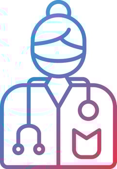 Female Surgeon Vector Icon