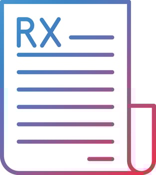 Prescription Vector Icon