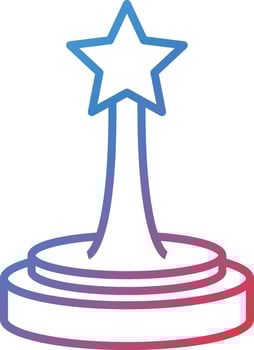 Oscar Award Vector Icon