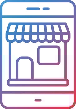 Electronics Shop Vector Icon