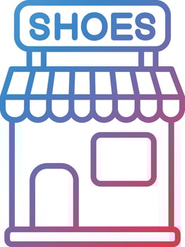 Shoe Shop Vector Icon