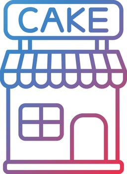 Cake Shop Vector Icon