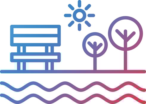 Lake Vector Icon