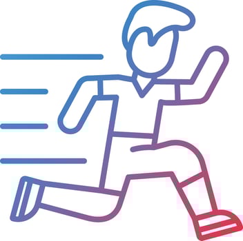 Running Person Vector Icon