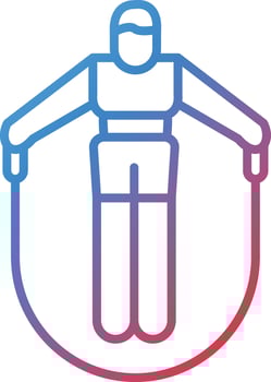 Person skipping rope Vector Icon