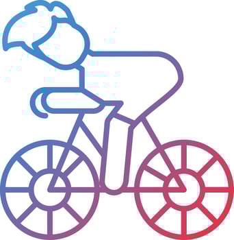 Cycling Vector Icon