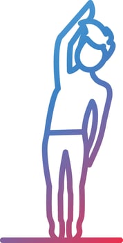 Stretching Vector Icon