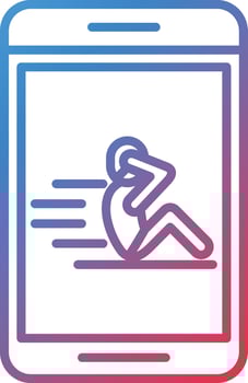 Sit Up Vector Icon