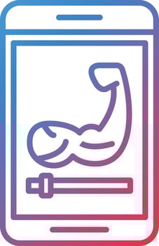 Gym Music Vector Icon