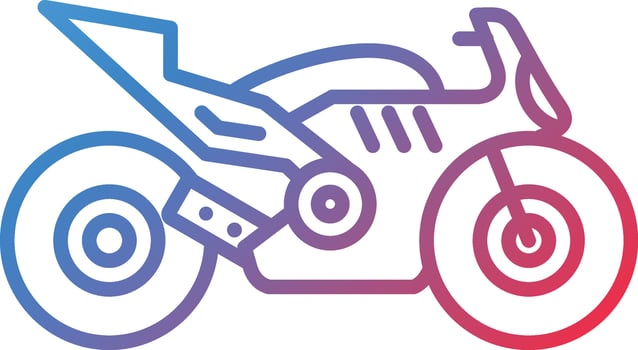 Race Bike Vector Icon