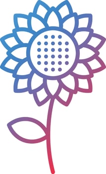 Sunflower Vector Icon