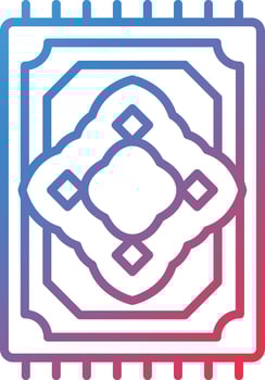 Prayer Mat Vector Icon