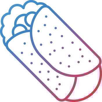 Burrito Vector Icon