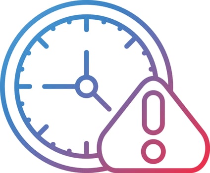 Time Alert Vector Icon