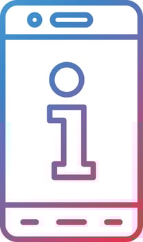 Mobile Info Vector Icon