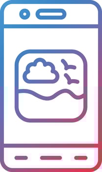 Mobile Image Vector Icon